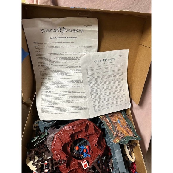 Vintage Weapons and Warriors Castle Combat  Set1994 Pressman Siege Game Rare HTF - Picture 3 of 3